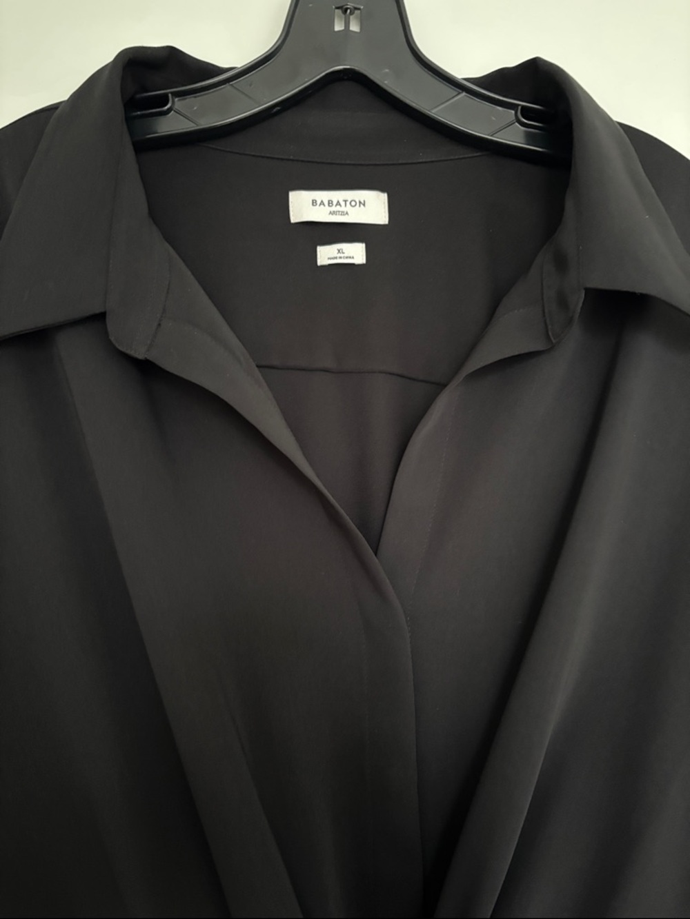 Babaton (Aritzia) Black Tie-Waist Long Dress - Picture 2 of 8